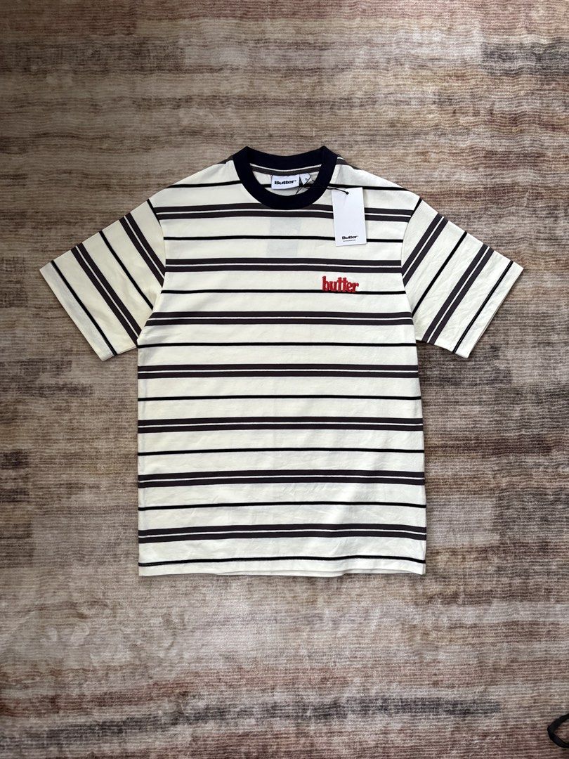 Buttergoods Mens Bryce Striped Tee (Category: Tshirts & Polo Shirts ) located in Antipolo. Submitted by thearchivesproject (Listing ID 1467241289, Image 1). Description: 18.5 width 26 length Brandnew with hangtags.