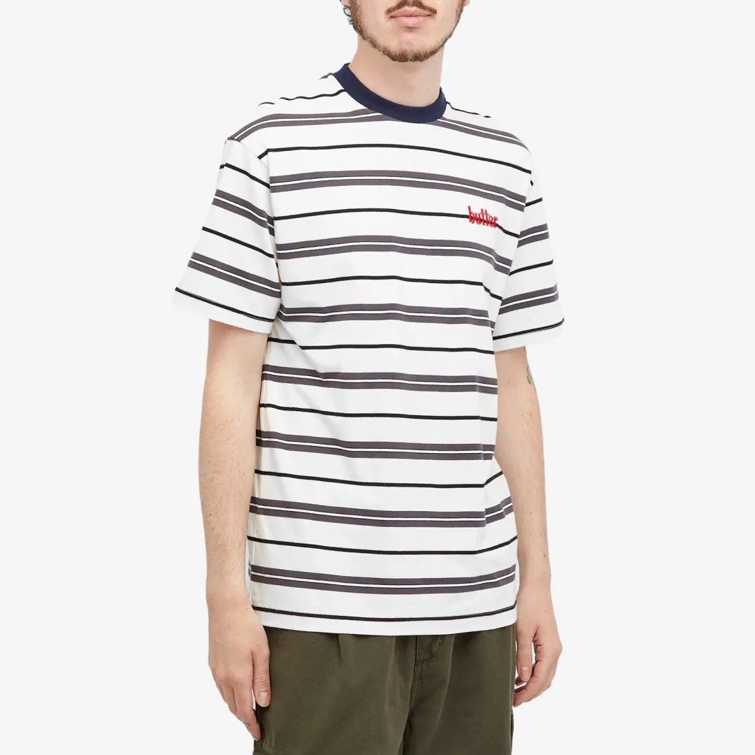 Buttergoods Mens Bryce Striped Tee (Category: Tshirts & Polo Shirts ) located in Antipolo. Submitted by thearchivesproject (Listing ID 1467241289, Image 2). Description: 18.5 width 26 length Brandnew with hangtags.