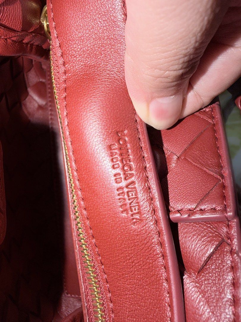 BV Mini Andiamo in red (Category: Luxury Bags & Wallets) located in Quezon City. Submitted by markandrewson1123 (Listing ID 1467143026, Image 3). Description: Mini Andiamo in Red Too small for my daily carry Comes with dustbag and box NGA.