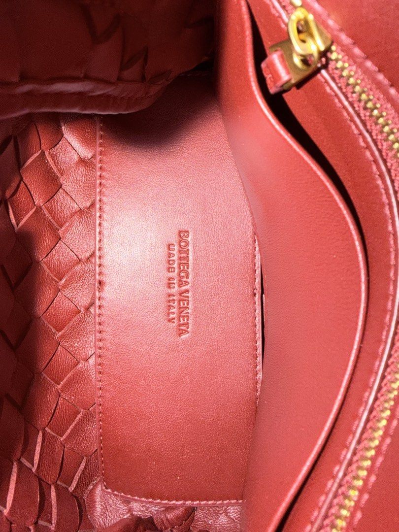BV Mini Andiamo in red (Category: Luxury Bags & Wallets) located in Quezon City. Submitted by markandrewson1123 (Listing ID 1467143026, Image 2). Description: Mini Andiamo in Red Too small for my daily carry Comes with dustbag and box NGA.