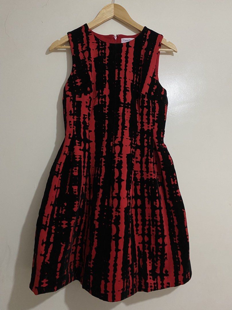 Calvin Klein Red Velvet Dress - Medium (Category: Dresses) located in General Trias. Submitted by hiraethcullen (Listing ID 1467282928, Image 1). Description: - Medium - Like new - Natago lang sa storage 📍General Trias Cavite Direct JNT or Lalamove .