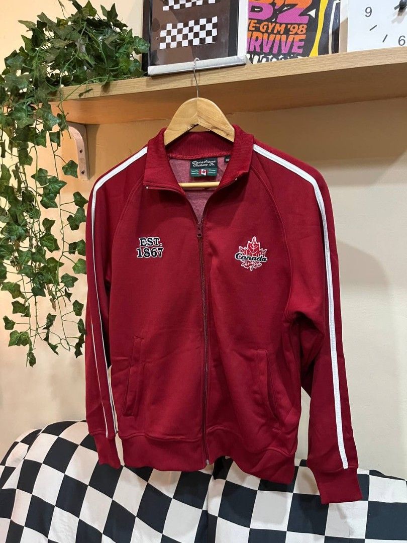Canadian Vintage Track Jacket (Category: Vintage Collectibles) located in Quezon City. Submitted by michypeachyy1 (Listing ID 1467342228, Image 1). Description: 650 plus shipping medium size.