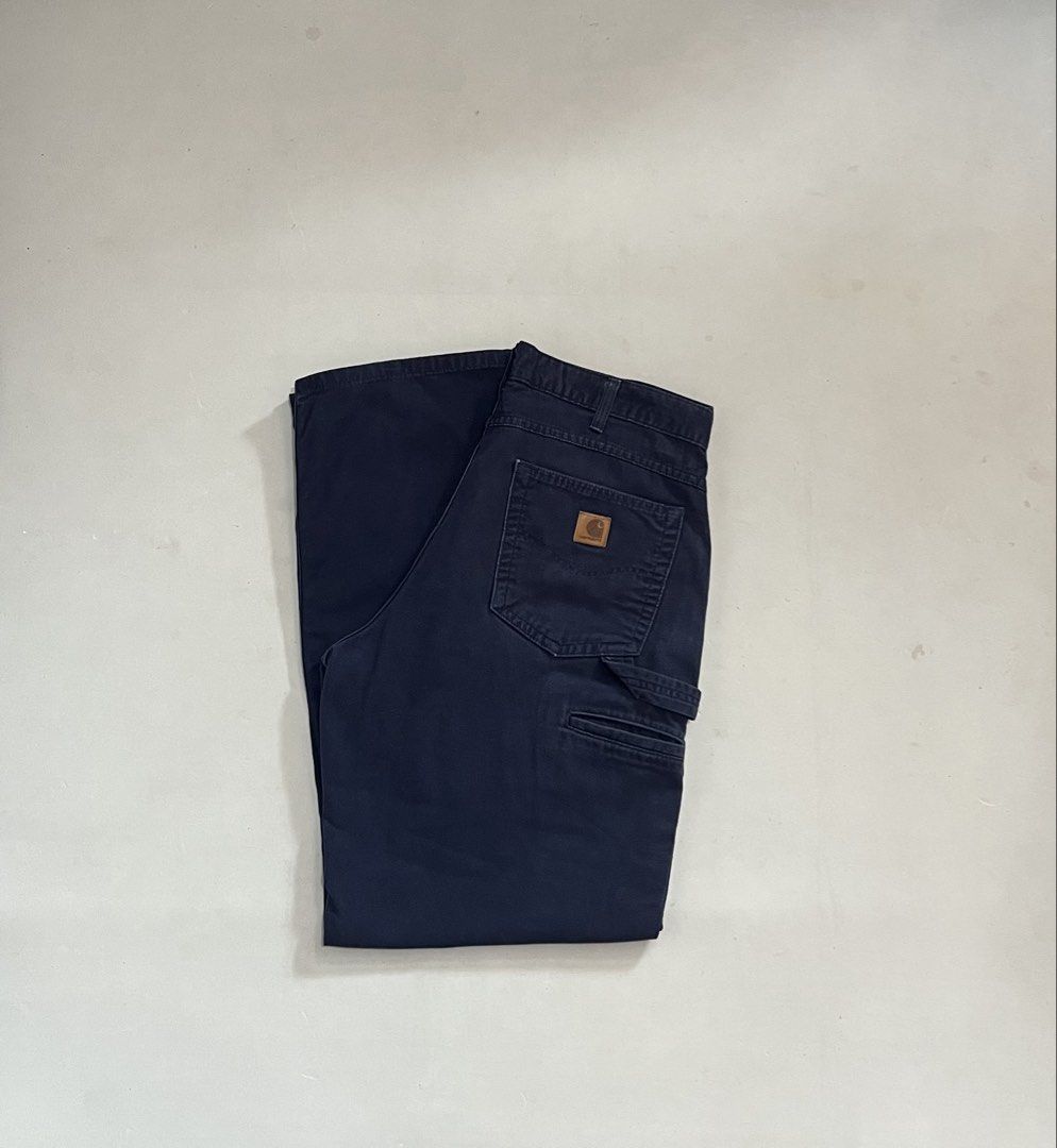 Carhartt B159 NVY (Category: Jeans) located in Iloilo. Submitted by jthrift0 (Listing ID 1467180173, Image 1). Description: 34x44x9.5 sign of usage excellent condition 9/10 color rate.