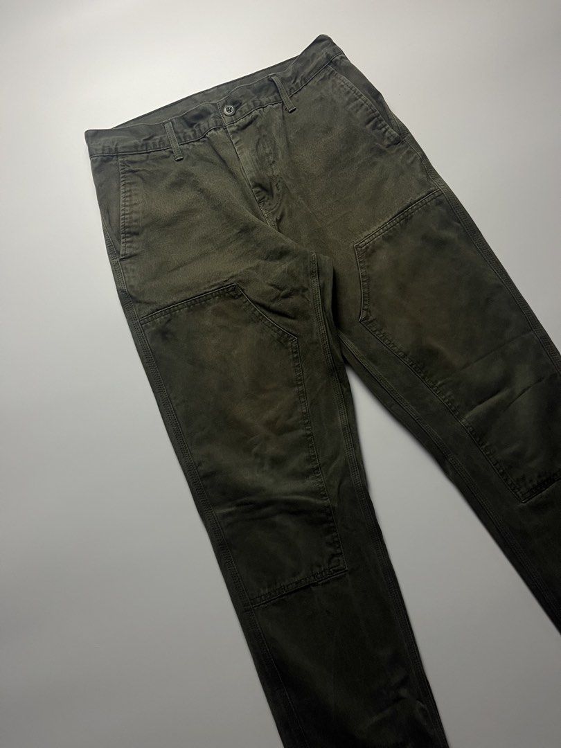 Carhartt Double Knee Work Pants (Category: Jeans) located in Manila. Submitted by streetsavvy (Listing ID 1467274025, Image 3). Description: Carhartt Double Knee Work Pants Size: 32 Waist: 32” - 34” Length: 40” Inseam: 30” Hip: 20” Thigh: 11” Knee: 10” Leg Opening: 7” Front Rise: 11”1 Measured in Inches Condition: Excellent condition Flaw: none.