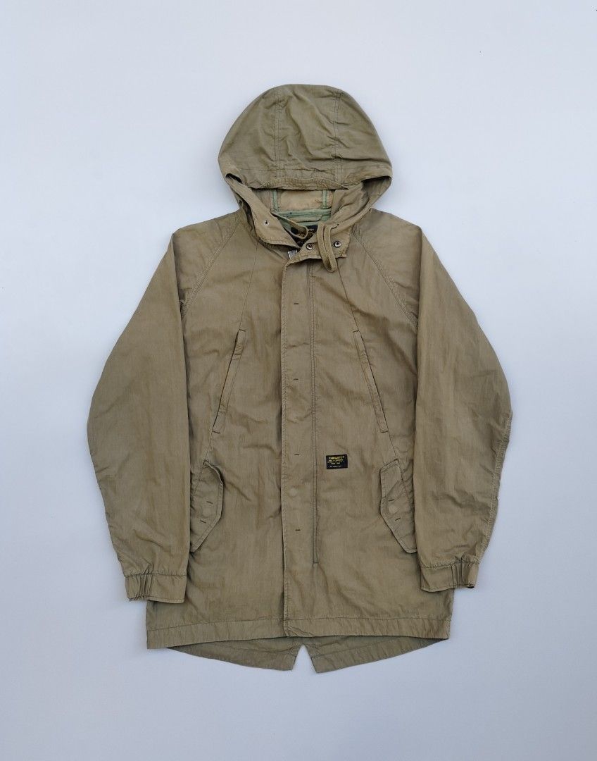 Carhartt fishtail parka (Category: Coats, Jackets and Outerwear) located in Baguio. Submitted by archival_thrifted.ph. (Listing ID 1467177084, Image 1). Description: FOR SALE‼️ . CARHARTT FISHTAIL PARKA .STILL IN GOOD CONDITION .W/NORMAL SIGNS OF USAGE KINDLY CHECK EACH PHOTOS FOR DETAILS .MISSING WASHTAG .SMALL ON TAG CAN FIT MEDIUM .PHP 1980 PLUS SF .❌❌ COP/COD .MOP GCASH .COURIER J&T .BAGUIO AREA .DM FOR SURE BUYER TY.
