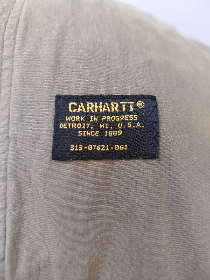 Carhartt fishtail parka (Category: Coats, Jackets and Outerwear) located in Baguio. Submitted by archival_thrifted.ph. (Listing ID 1467177084, Image 3). Description: FOR SALE‼️ . CARHARTT FISHTAIL PARKA .STILL IN GOOD CONDITION .W/NORMAL SIGNS OF USAGE KINDLY CHECK EACH PHOTOS FOR DETAILS .MISSING WASHTAG .SMALL ON TAG CAN FIT MEDIUM .PHP 1980 PLUS SF .❌❌ COP/COD .MOP GCASH .COURIER J&T .BAGUIO AREA .DM FOR SURE BUYER TY.