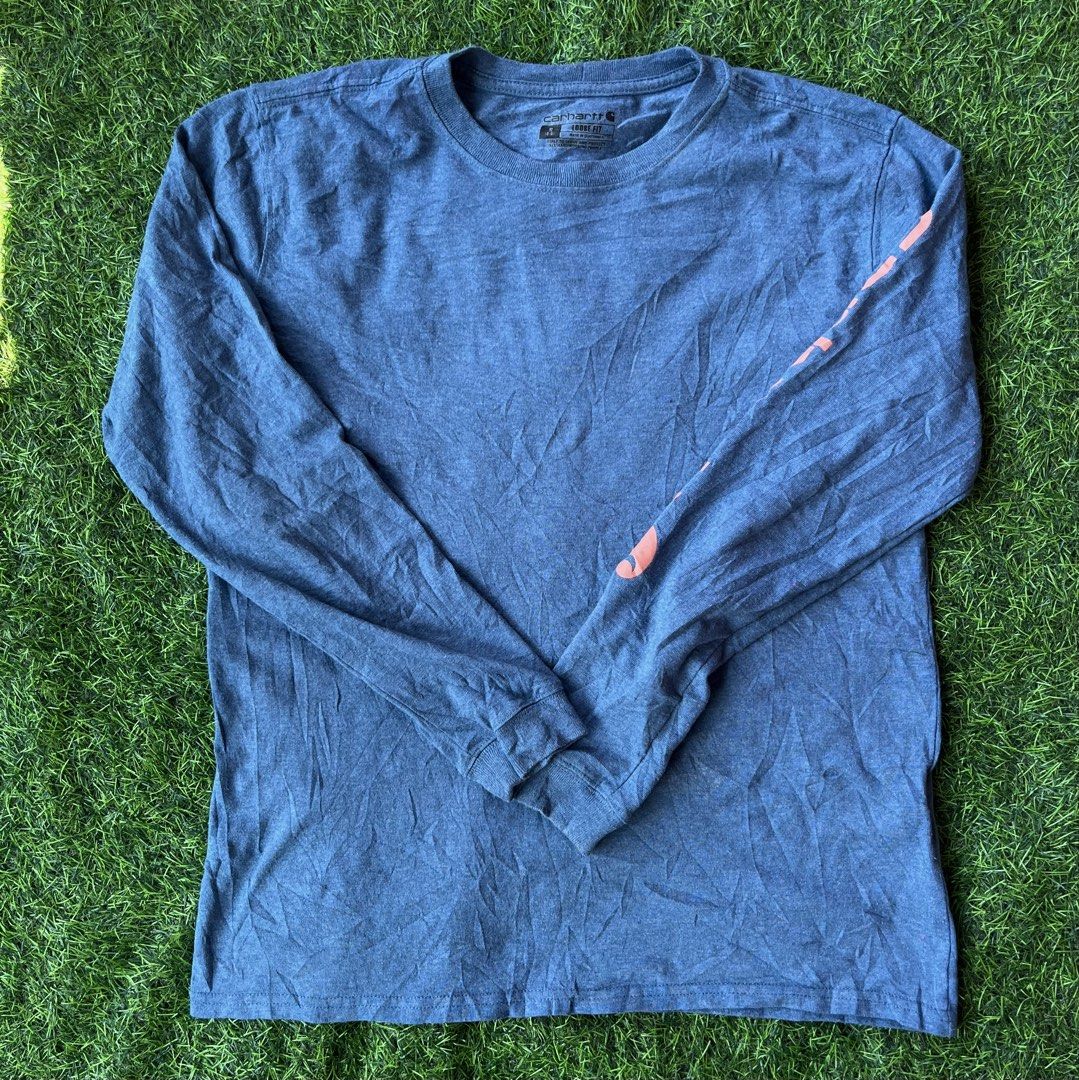 Carhartt Long Sleeve Script (Category: Tshirts & Polo Shirts ) located in Cebu City. Submitted by pick2zeroo (Listing ID 1467285714, Image 2). Description: SMALL ON TAG DIMES: 20x26 EXCELLENT NO ISSUE DM.