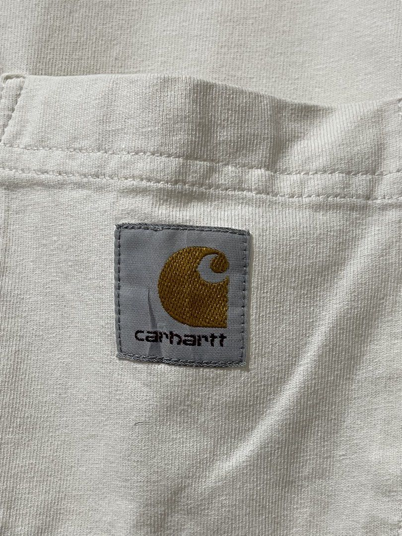 Carhartt Pocket tee shirt size Large (Category: Tshirts & Polo Shirts ) located in Marikina City. Submitted by joshuaades21107 (Listing ID 1467270287, Image 3). Description: Pocket tee shirt Size large 23 width 29 length Unnoticeable stain, see pictures for reference .