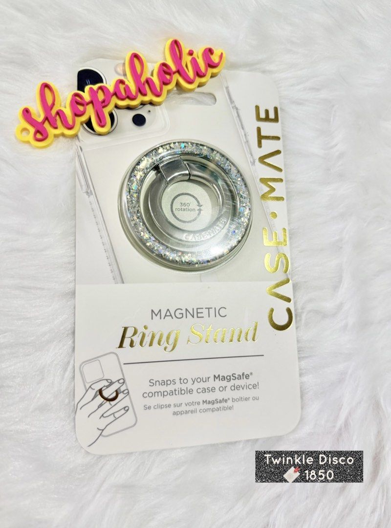 Case Mate Magnetic Ring Stand Twinkle Disco (Category: Mounts & Holders) located in Caloocan City. Submitted by shopaholic.nej (Listing ID 1467310321, Image 1). Description: 🌟AVAILABLE ONHAND🌟 🌟BRAND NEW & AUTHENTIC🌟 📍North Caloocan 💰Gcash / BPI / Maribank (Seabank) 🚚 grab/lalamove/J&T (no shapi checkout) .