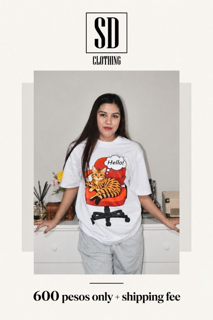 Cat Lovers Shirt (Category: Tshirts & Polo Shirts ) located in Caloocan City. Submitted by kopikotriinwan1 (Listing ID 1467256167, Image 2). Description: para sa mga cat parents diyan! naranasan nyo na ba yung gusto niyo sana umupo sa chair niyo para mag work or may gawin kaso nga lang pagtingin niyo naunahan na pala kayo ng inyong love na pet? 😃 kung naka relate kayo ay para sa inyo itong tshirt na ito! For only 600 pesos + Shipping Fee COD Ava