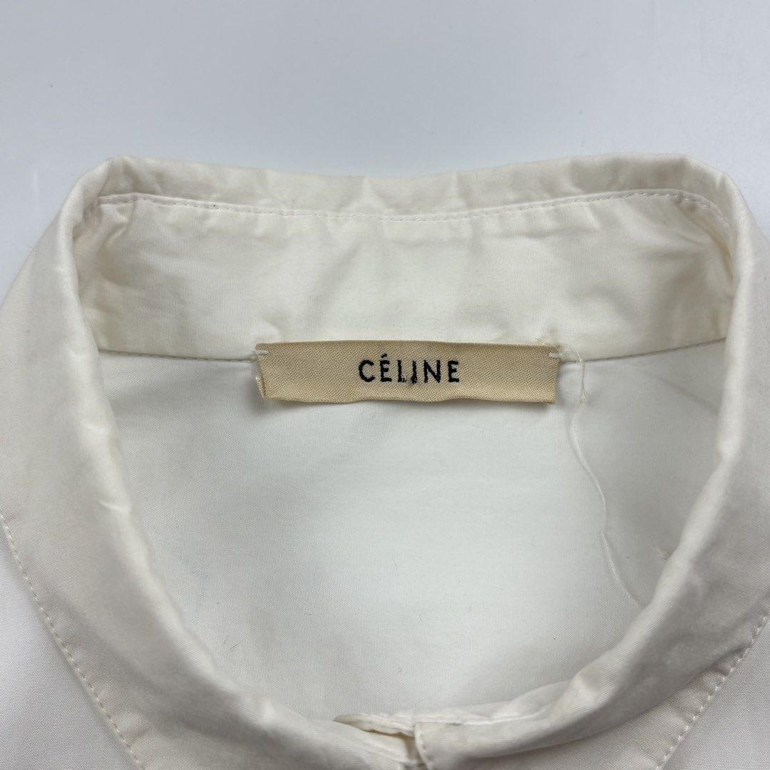 Celine - Phoebe Philo - Bow Tie Shirt (Category: Luxury Apparel) located in Bacolod City. Submitted by cast.archives (Listing ID 1467348122, Image 3). Description: Celine - Phoebe Philo - Bow Tie Shirt Size: Medium Condition: Excellent Flaw: None.