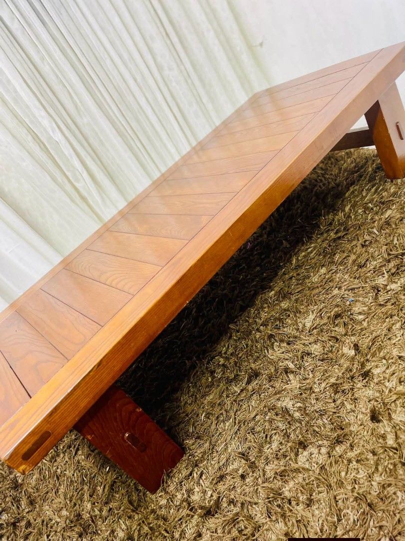 Center Table (Category: Tables & Sets) located in Meycauayan. Submitted by marygracecasimiro (Listing ID 1467236036, Image 2). Description: From Vietnam Solid Thick Wood Long Center Table Get this for only 7k💚.