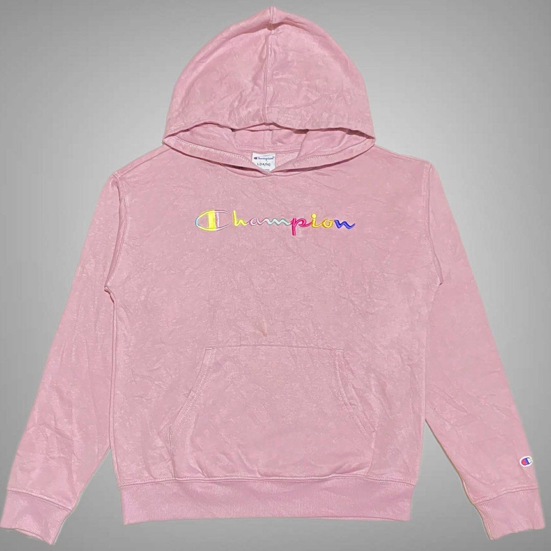 Champion Jacket (Category: Shirts) located in Mabalacat. Submitted by stellargarments (Listing ID 1467308309, Image 1). Description: pale purple actual colorway L : 22.5 W : 19 Condition : 9/10 solid embroidered all logos comfy & smooth fabric complete tags with pocket masikip ribbings super nice & kinis! need wash bandang pocket check last photo fresh from bale.