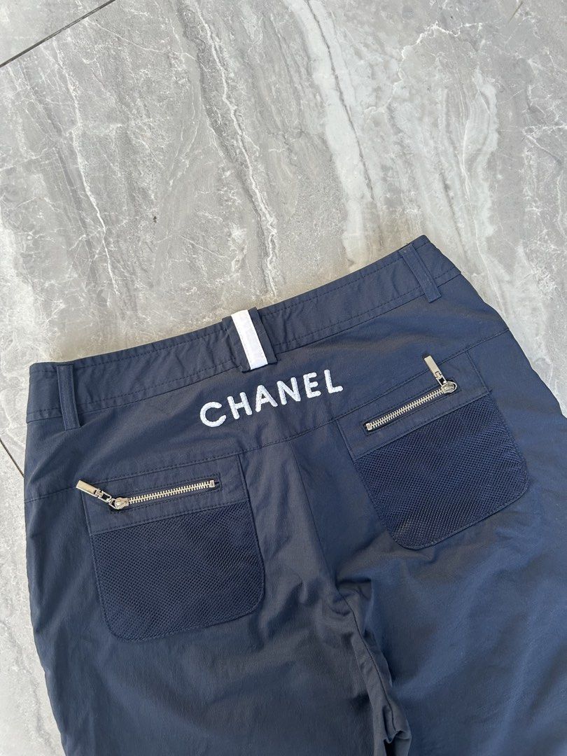 Chanel Capri Pants (Category: Other Bottoms) located in Makati City. Submitted by roldanamparo (Listing ID 1467257354, Image 3). Description: Chanel Capri Pants Excellent condition No issue •Waist:28 •Length:28 •Leg Opening:8.5 Pm📩.