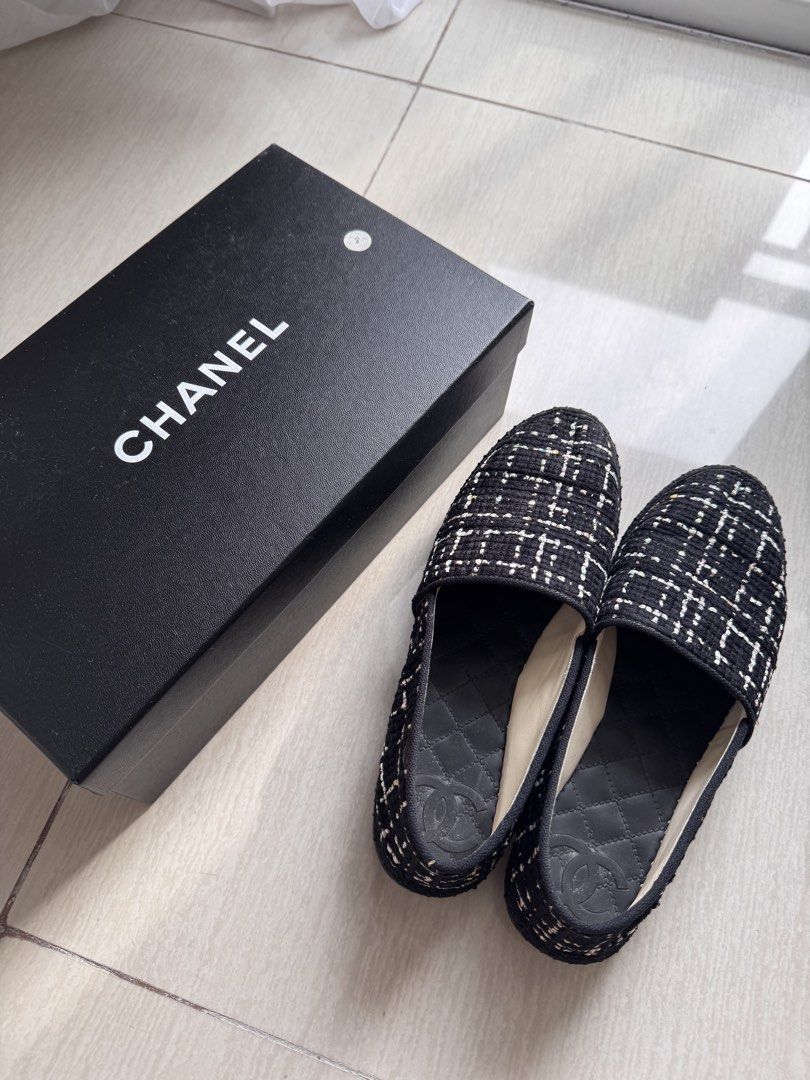 Chanel Tweed Pom-Pom Espadrilles (Category: Loafers) located in Paranaque City. Submitted by the.reffordable.shop (Listing ID 1467264936, Image 1). Description: Chanel Original Shoes for Sale. Please check photos. What you see is what you get. .