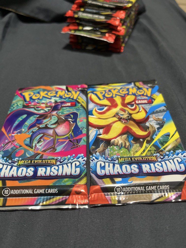 Chaos rising booster pack (Category: Card Packs) located in Mandaluyong City. Submitted by ryugarage (Listing ID 1467299669, Image 1). Description: SEALED.