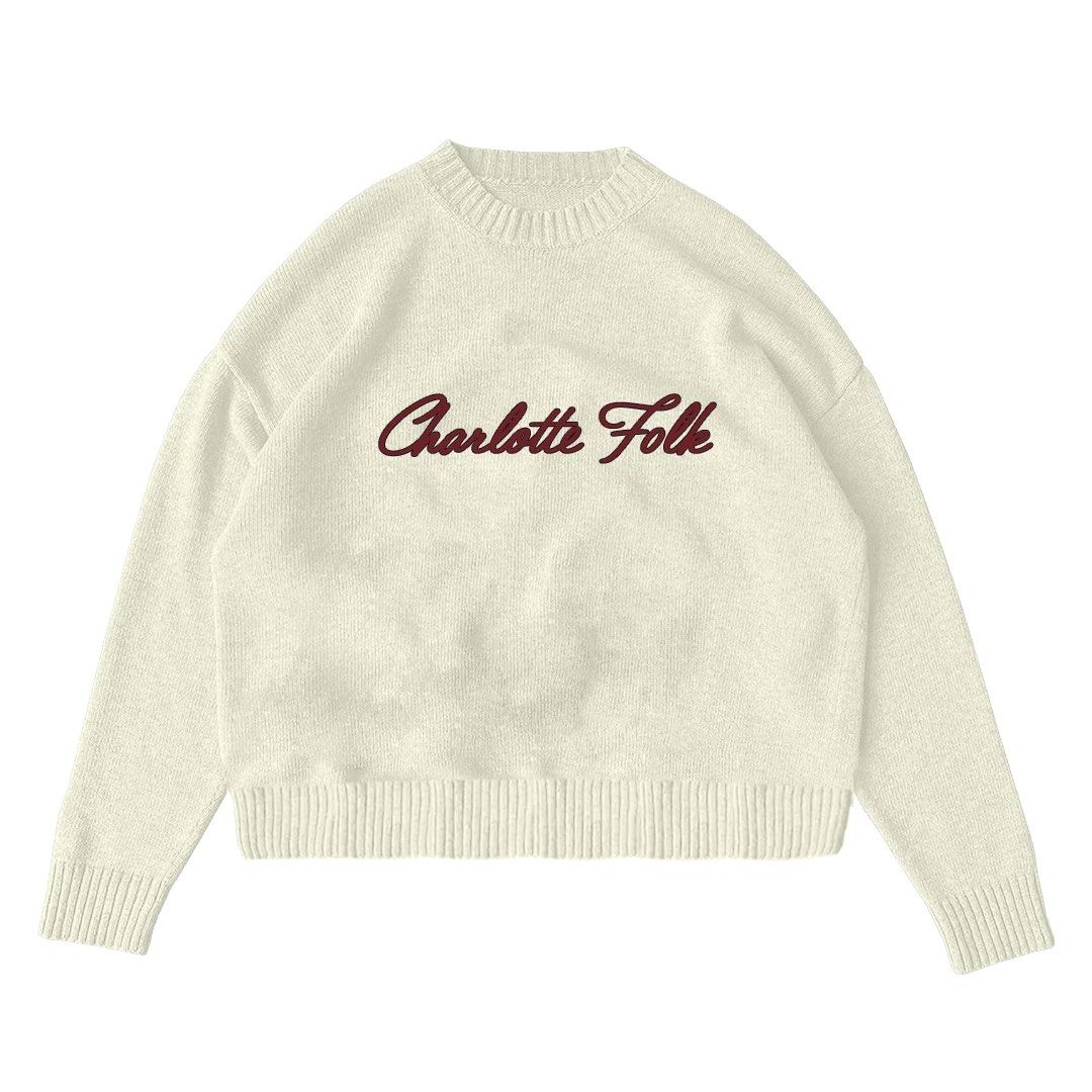 Charlotte Folk Refined Knit Sweater (Category: Coats, Jackets and Outerwear) located in Taguig. Submitted by prelovednotunloved28 (Listing ID 1467357104, Image 1). Description: RFS: Too big for me Original Price: 3090 Selling Price: 2000 Condition: Like new(Used once) W/ CF tote bag Location: Taguig.