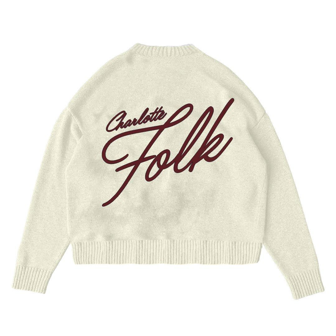 Charlotte Folk Refined Knit Sweater (Category: Coats, Jackets and Outerwear) located in Taguig. Submitted by prelovednotunloved28 (Listing ID 1467357104, Image 2). Description: RFS: Too big for me Original Price: 3090 Selling Price: 2000 Condition: Like new(Used once) W/ CF tote bag Location: Taguig.