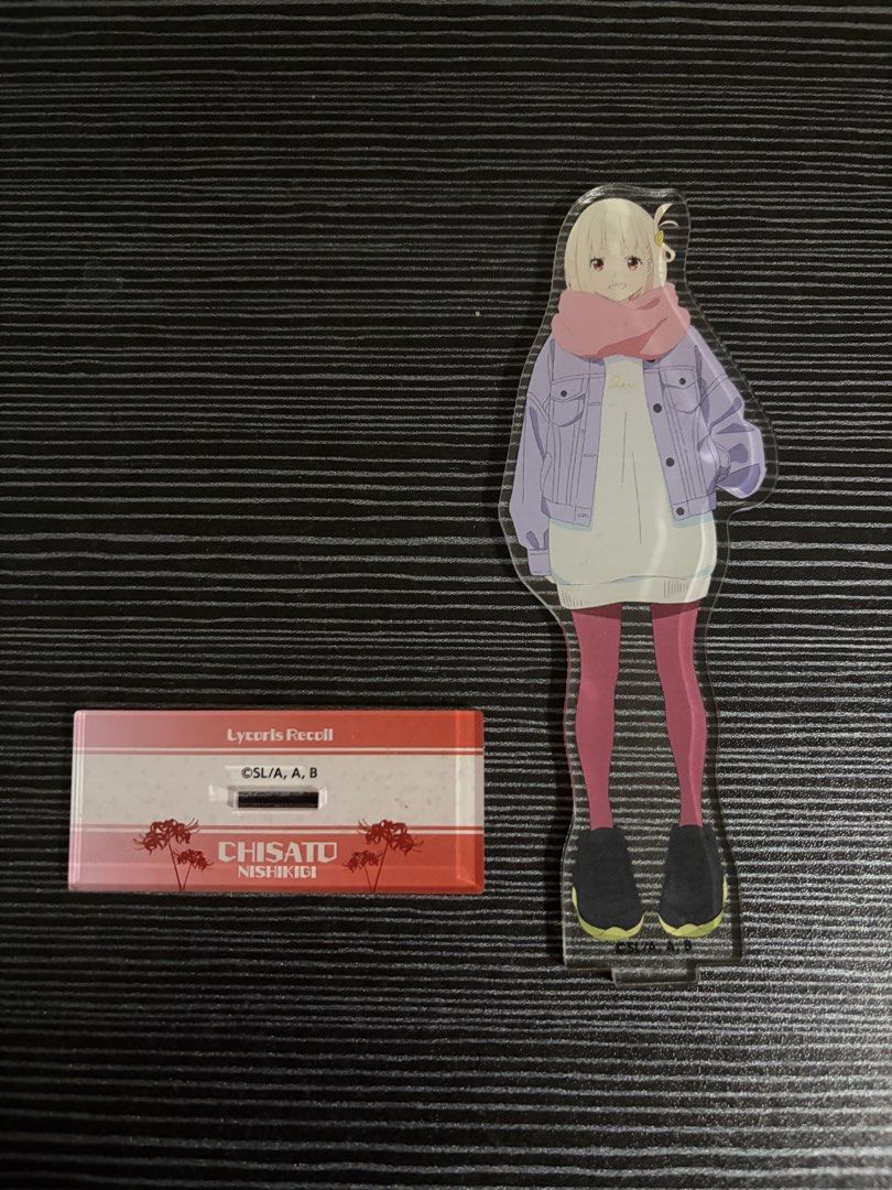Chisato Nishikigi Acrylic Standee (Category: Character Goods) located in Manila. Submitted by ayumitsukishiro (Listing ID 1467321046, Image 1). Description: Lycoris Recoil Nishikigi Chisato / Chisato Nishikigi I impulsively bought this but I am not interested in Lycoris Recoil anymore, so I’m looking to sell this to someone who actually wants it..