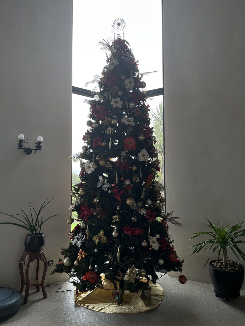 Christmas Tree (12’ ft tall, imported from USA) (Category: Other Home Furniture) located in Cavite. Submitted by askingryan (Listing ID 1467235599, Image 2). Description: Includes: - Xmas lights (10ft++ long). - All ornaments in pictures. - Durable materials built for daily use - Sleek and modern design as shown in photos - Ready for viewing. Please send your offers! Price negotiable..