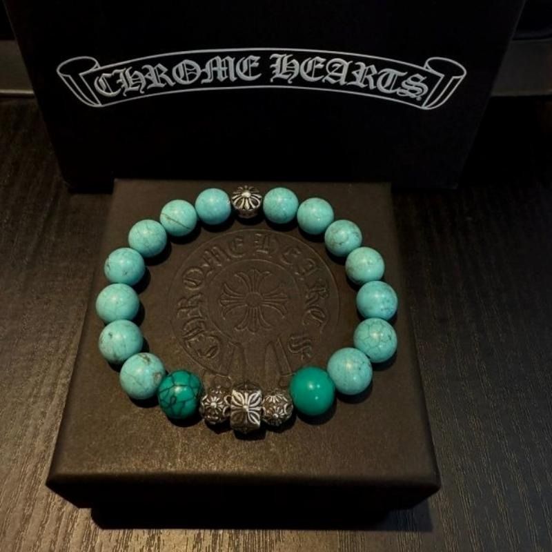 💜全新Chrome Hearts 克羅心綠松石手鏈 （分類：頸鍊）位於 Hong Kong。 由 mightyhorse.f164cd 提交（商品編號 1467362072，圖片 1）。簡介： 只做優質靚貨，所有圖片均為實拍，真正做到所見即所得，購買後支持合理退換。本店不設面交服務，所有訂單一律以速遞寄送，交易全程方便安全。。