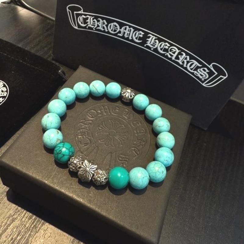 💜全新Chrome Hearts 克羅心綠松石手鏈 （分類：頸鍊）位於 Hong Kong。 由 mightyhorse.f164cd 提交（商品編號 1467362072，圖片 2）。簡介： 只做優質靚貨，所有圖片均為實拍，真正做到所見即所得，購買後支持合理退換。本店不設面交服務，所有訂單一律以速遞寄送，交易全程方便安全。。