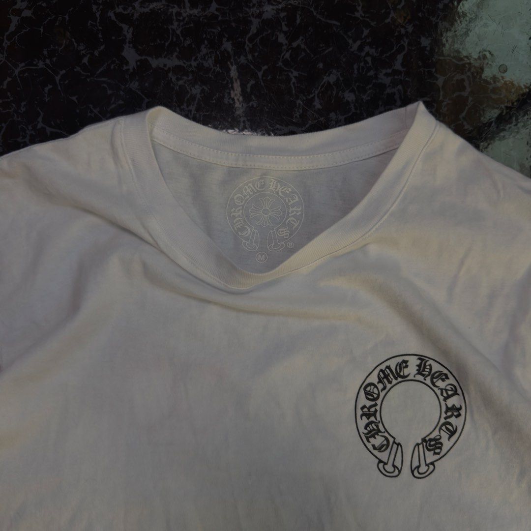 Chrome hearts x Matty Boy Tee (Category: Luxury Apparel) located in Ozamiz City. Submitted by vanouy (Listing ID 1467313126, Image 3). Description: Issue: Color on graphic .