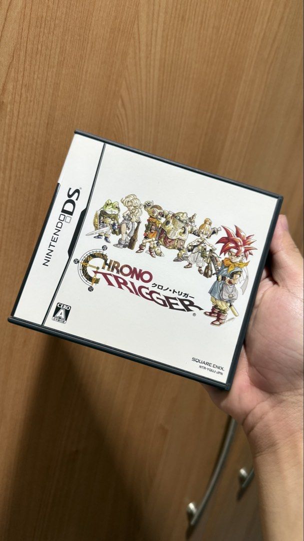 Chrono Trigger Nintendo DS Japanese Version Complete in Box (Category: Nintendo) located in Manila. Submitted by totorotoroo69 (Listing ID 1467320447, Image 1). Description: Selling Japan Chrono Trigger for DS Complete with inserts and manual Japanese copy but playable in english language consoles (please see last 2 pics) 4k nego Meet-up Pililla or Tanay, Rizal ONLY shipping via lalamove (payment upon item pick-up) or JNT (no cod) shipping fee sh