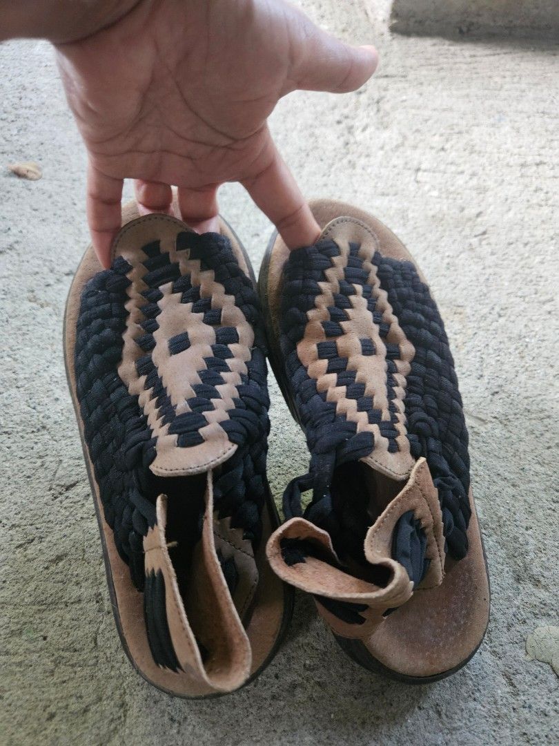 Chubasco Woven Leather Sandals Black Brown (Category: Flats & Sandals) located in Tarlac. Submitted by twop.twob (Listing ID 1467240220, Image 3). Description: - Brand: Chubasco - Color: Black and Brown - Style: Slip-on with heel support and Aztec diamond top strap - Comfort: Soft, suede-like footbed - Sole: Durable rubber with great grip - Condition: Clean and ready to wear - Ideal for: Casual daily outings and warm weather.