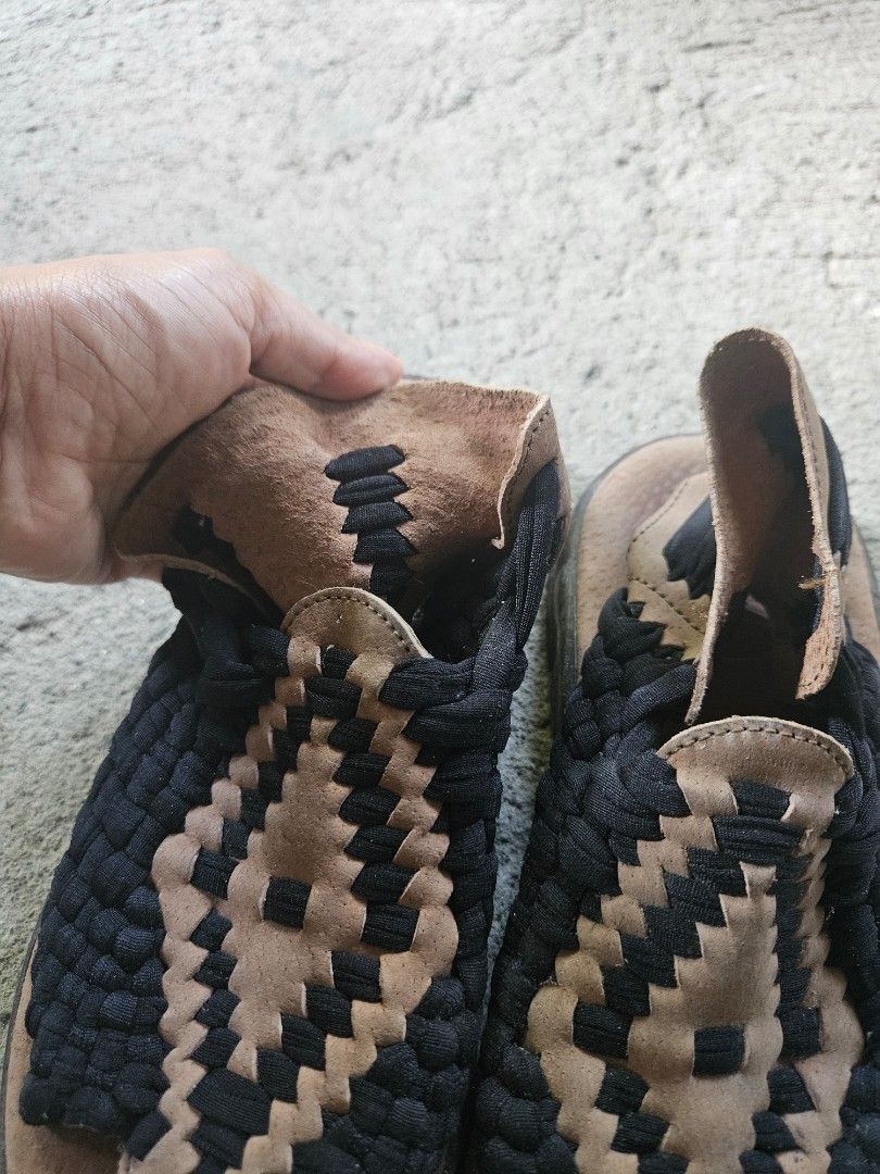 Chubasco Woven Leather Sandals Black Brown (Category: Flats & Sandals) located in Tarlac. Submitted by twop.twob (Listing ID 1467240220, Image 2). Description: - Brand: Chubasco - Color: Black and Brown - Style: Slip-on with heel support and Aztec diamond top strap - Comfort: Soft, suede-like footbed - Sole: Durable rubber with great grip - Condition: Clean and ready to wear - Ideal for: Casual daily outings and warm weather.
