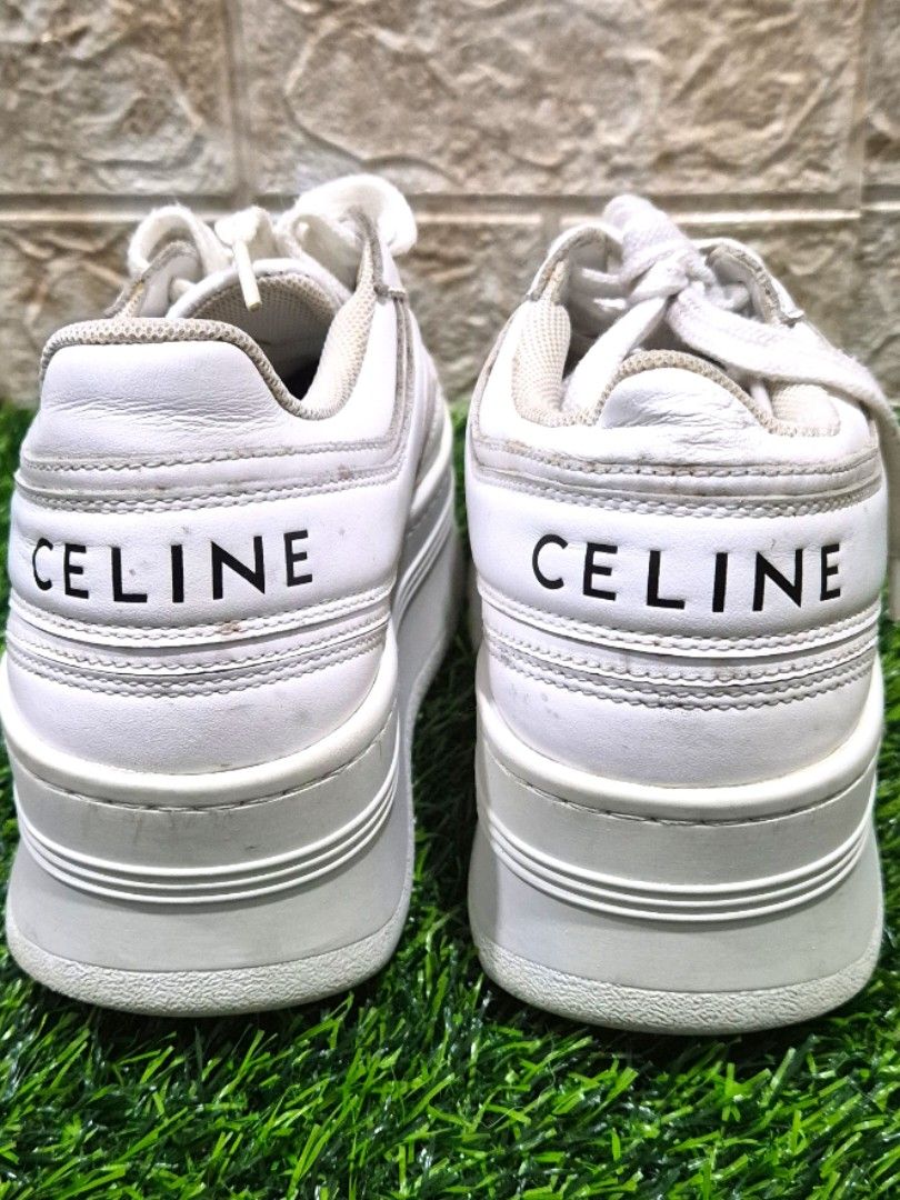 CHUNKY Celine 50mm Size EU36 (Category: Sneakers) located in Antipolo. Submitted by saribymonica (Listing ID 1467318439, Image 2). Description: Celine Block Sneakers with Wedge Outsole in Optic White Calfskin. • Good quality • Authenticity is not guaranteed • Priced low accordingly due to authenticity not being guaranteed • Please review all photos and details carefully • Sold as-is • No return / no exchange • Realistic offers only.