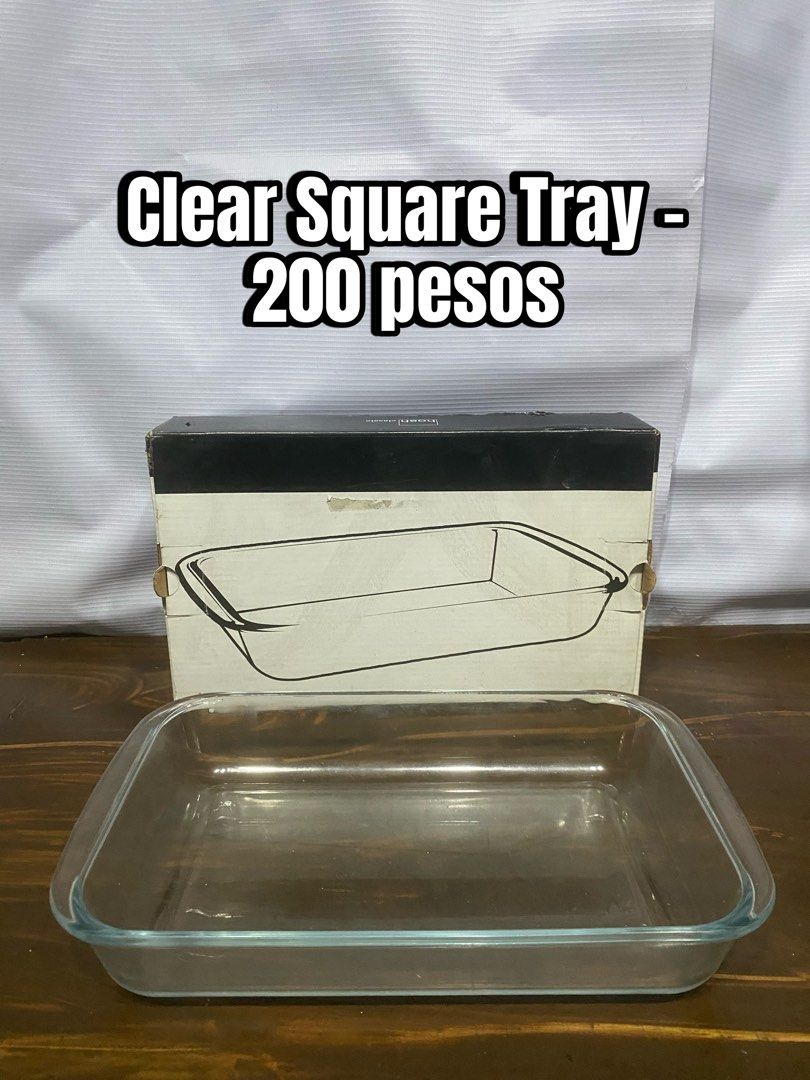Clear Square Tray (Category: Other Kitchenware & Tableware) located in Manila. Submitted by dealrack (Listing ID 1467176888, Image 1). Description: .