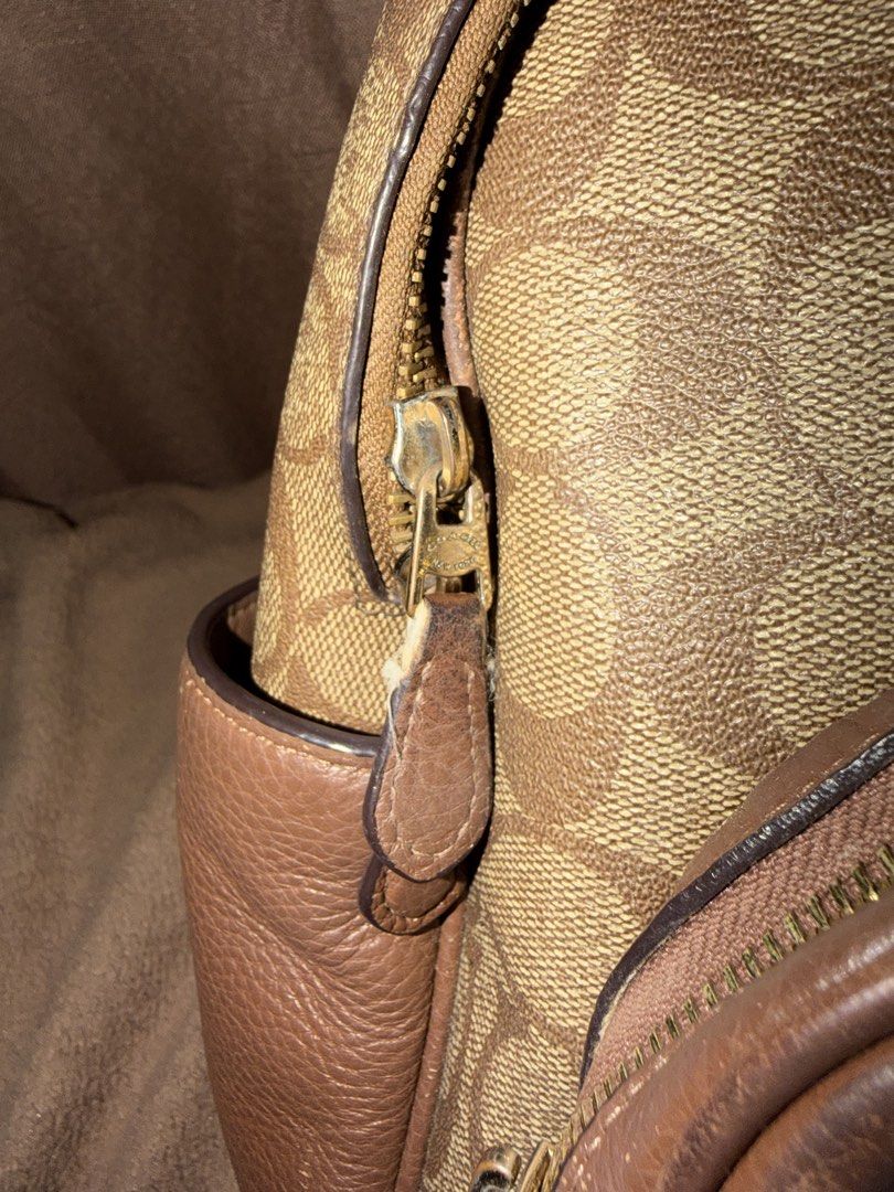 Coach backpack (Category: Backpacks) located in Cagayan de Oro. Submitted by lorraine27 (Listing ID 1467291573, Image 3). Description: - ALL ZIPPER IS WORKING - BAWAL SA MGA MASESELAN - SEE THE PICS FOR ISSUE - BUY AT YOUR OWN RISK MOP: GCASH MOD: J&T.