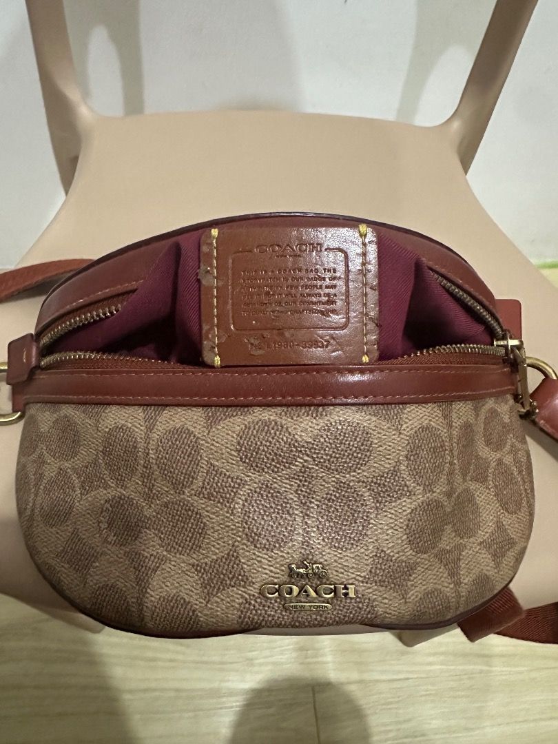 COACH BETHANY BELT BAG (Category: Belt bags, Clutches and Pouches) located in Caloocan City. Submitted by pjames02 (Listing ID 1467362008, Image 2). Description: COACH BETHANY BELT BAG Product Details: The Coach Bethany Belt Bag combines signature style with practicality. Adjustable strap for versatile wear at the waist. Complete with gold hardware, this bag is both functional and fashionable. Brand : Coach Type : CI184 Details : Signature coated