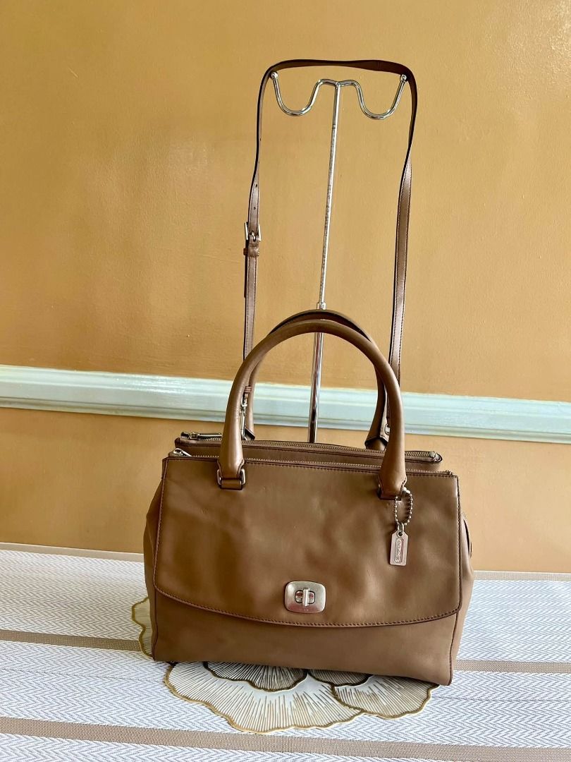COACH Legacy Pinnacle Harper Satchel (Category: Luxury Bags & Wallets) located in Quezon City. Submitted by bellafashion08 (Listing ID 1467328003, Image 2). Description: Dimension: - Height =8 in. - Length = 12 in. * From U.S * Nice in actual .