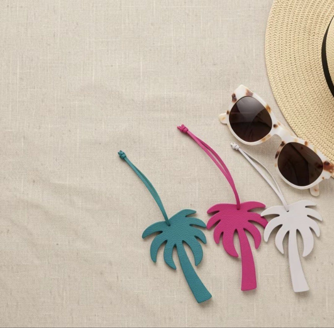 Coconut Tree Bag Charm Pendant Strap (Category: Charms) located in Makati City. Submitted by bellabianca.769 (Listing ID 1467183875, Image 1). Description: Available Colors: White Pink Black Green x 2 Brown.