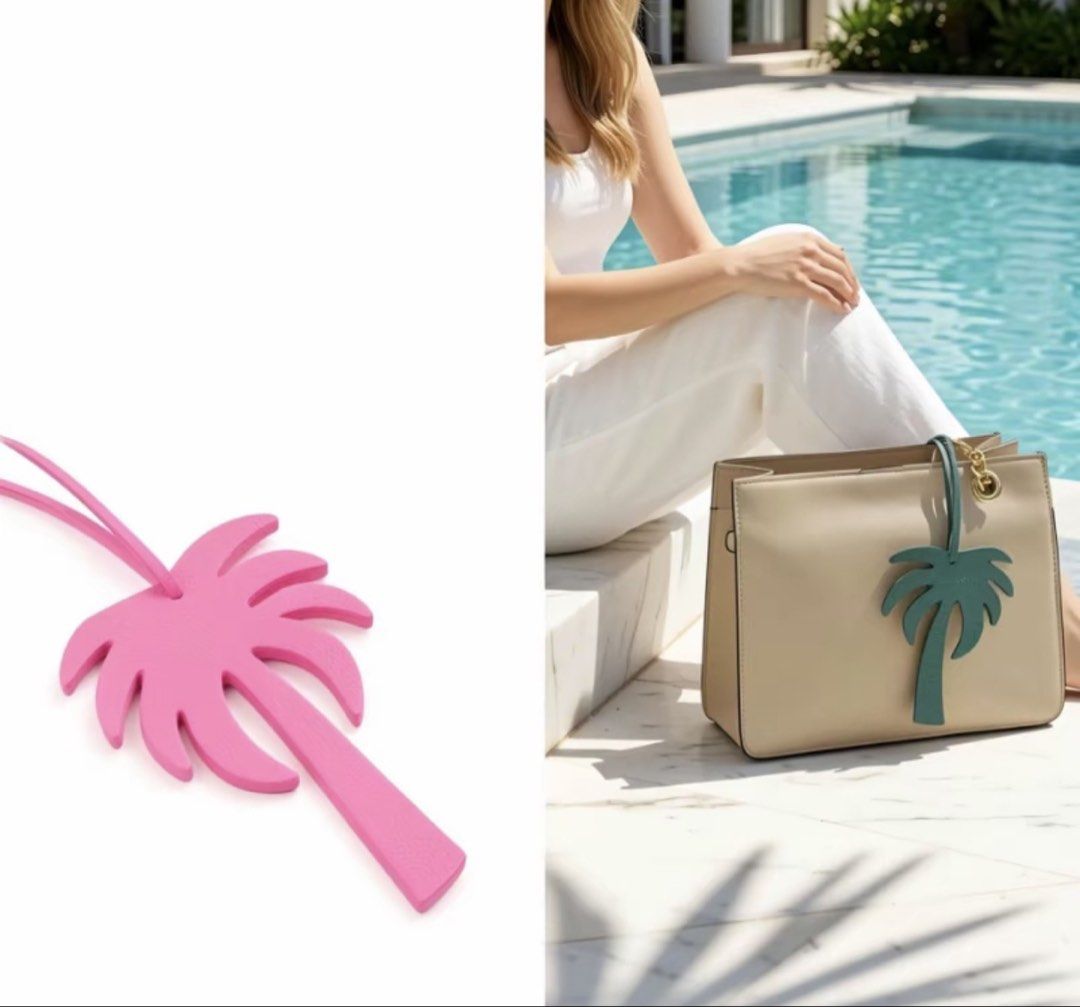 Coconut Tree Bag Charm Pendant Strap (Category: Charms) located in Makati City. Submitted by bellabianca.769 (Listing ID 1467183875, Image 3). Description: Available Colors: White Pink Black Green x 2 Brown.