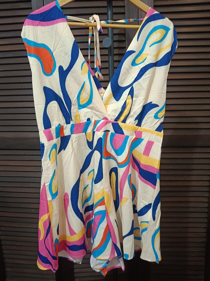 Colorful Romper (Category: Jumpsuits) located in Manila. Submitted by byjrb (Listing ID 1467187439, Image 1). Description: 🛍️ Brand-new items from SHEIN, Emery Rose, Zaful & more! Size : Medium to Large 500 to sa App. 📦 Shipping: LBC / J&T / Lalamove 💸 MOP: GCash / BPI only DM for inquiries! 💌.