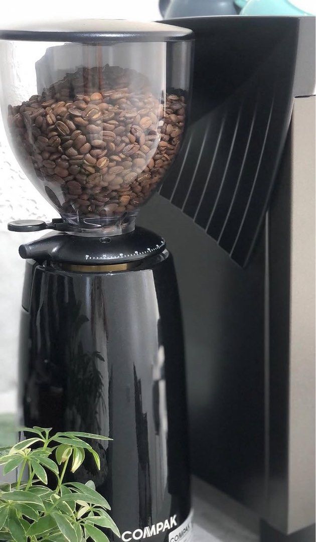 Compak K3 Touch Coffee Grinder (Category: Coffee Machines & Makers) located in Manila. Submitted by zhurimm (Listing ID 1467286440, Image 1). Description: - Brand: Compak - Color: Sleek glossy black finish with visible logo - All parts stock - Condition: Needs burr replacement; existing not winding RFS: Upgraded Can share other photos upon request Ships from Pandacan Manila.