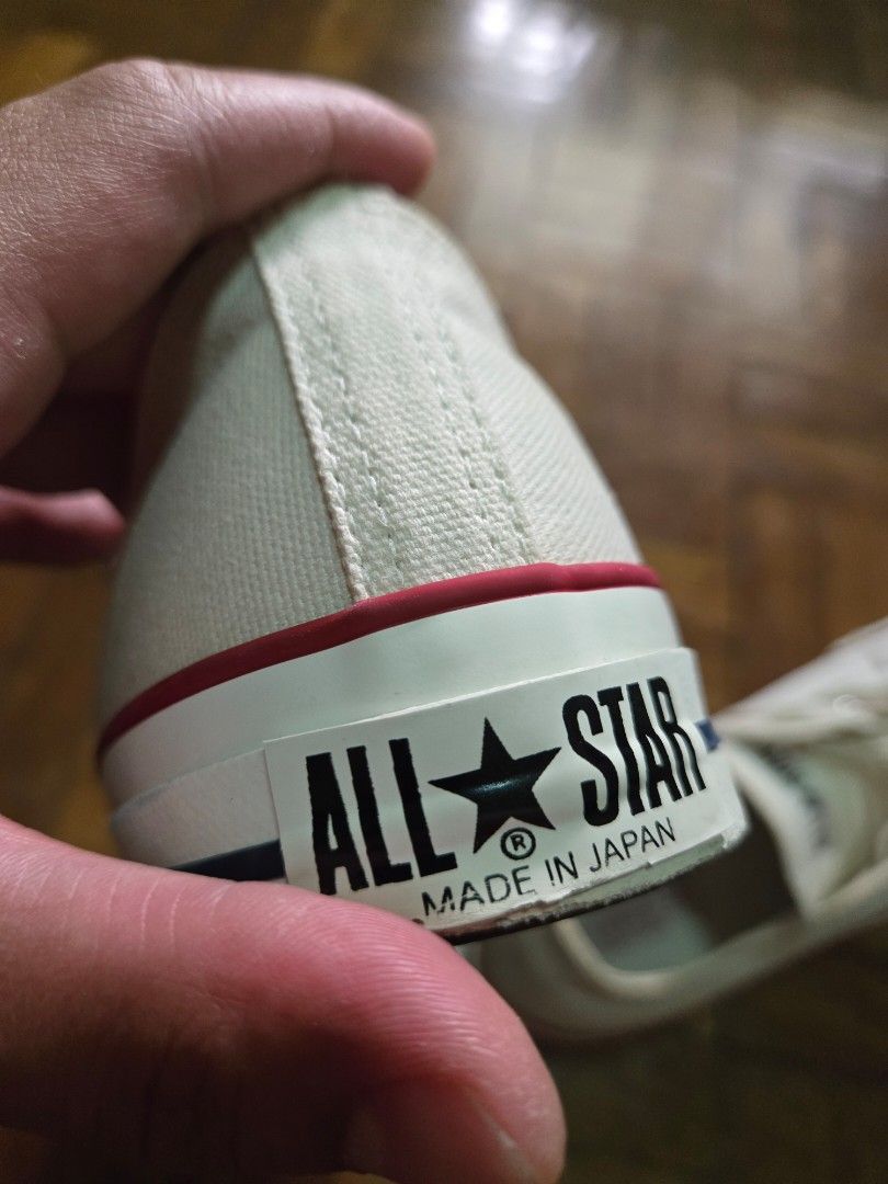 Converse All Star J Ox (JAPAN) (Category: Sneakers) located in Manila. Submitted by cl1988 (Listing ID 1467197733, Image 3). Description: - Brand/Model: Converse All Star J Ox (Made in Japan), from Shibuya - Size: US 9.5 (can fit US10) - SRP 15,950 yen (PHP 6,300), selling PHP 4500 only - Used 5x only. Like new. rfs: too many shoes 09178024466 Makati *Shipping and booking c/o buyer.
