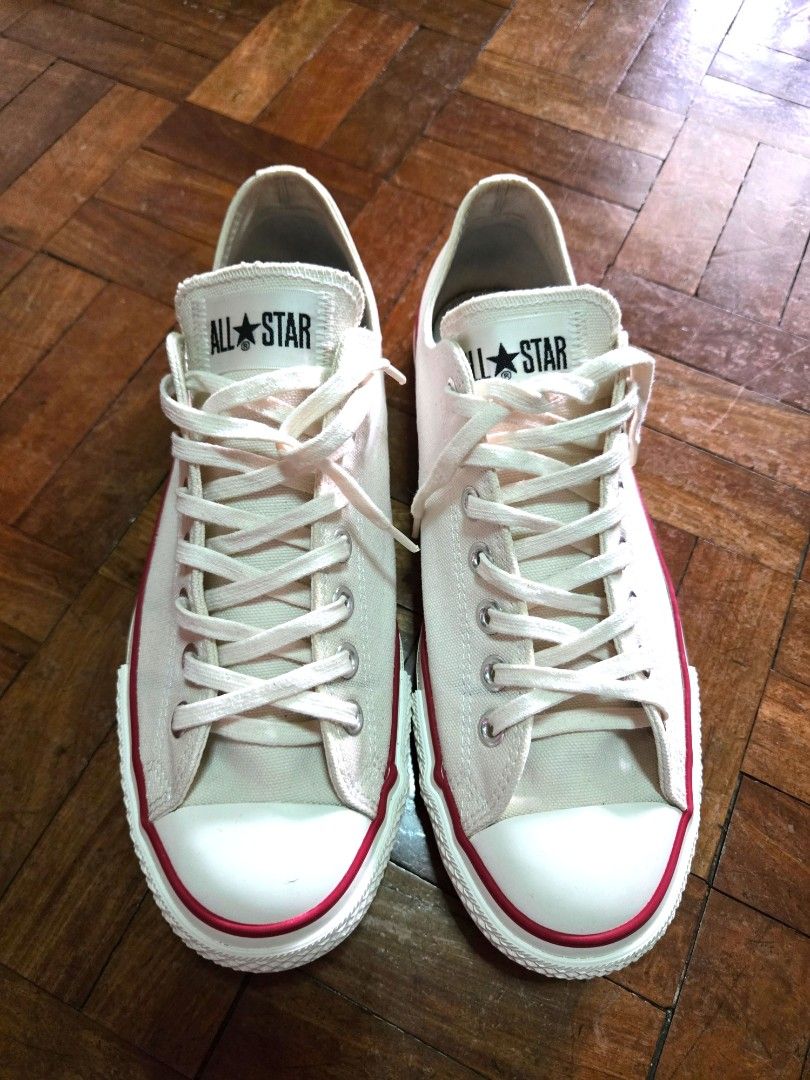 Converse All Star J Ox (JAPAN) (Category: Sneakers) located in Manila. Submitted by cl1988 (Listing ID 1467197733, Image 2). Description: - Brand/Model: Converse All Star J Ox (Made in Japan), from Shibuya - Size: US 9.5 (can fit US10) - SRP 15,950 yen (PHP 6,300), selling PHP 4500 only - Used 5x only. Like new. rfs: too many shoes 09178024466 Makati *Shipping and booking c/o buyer.