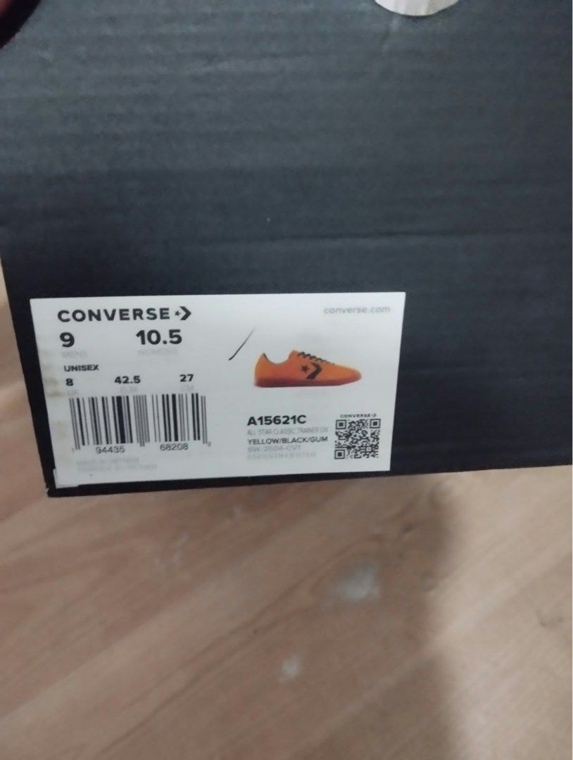 CONVERSE ALL-STAR CLASSIC TRAINER SUEDE IN YELLOW (Category: Casual Shoes) located in Cavite. Submitted by akhimraco.bns (Listing ID 1467179514, Image 3). Description: - 2,500 each - bought for 4k each - available in size 42 & size 42.5 - used thrice - with box - bought at hacienda DIRECT MSG THE SELLER. .