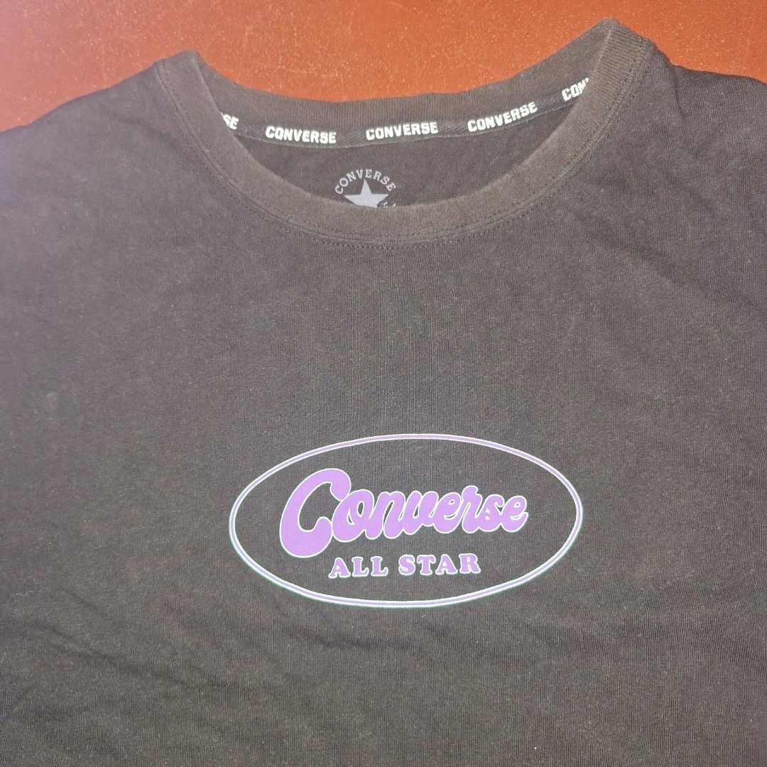 Converse oversize cropt shirt (Category: Shirts) located in Adams. Submitted by frog_and_clover (Listing ID 1467312404, Image 3). Description: what you see is what you get. original converse shirt. can fit medium to large, over size talaga syac na fit.