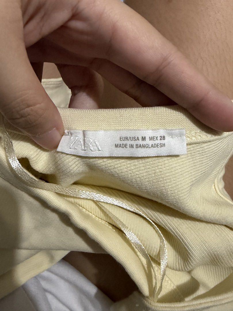 Cream Ribbed Bodysuit Tank Top (Category: Sleeveless) located in Manila. Submitted by karely (Listing ID 1467241964, Image 2). Description: used once.