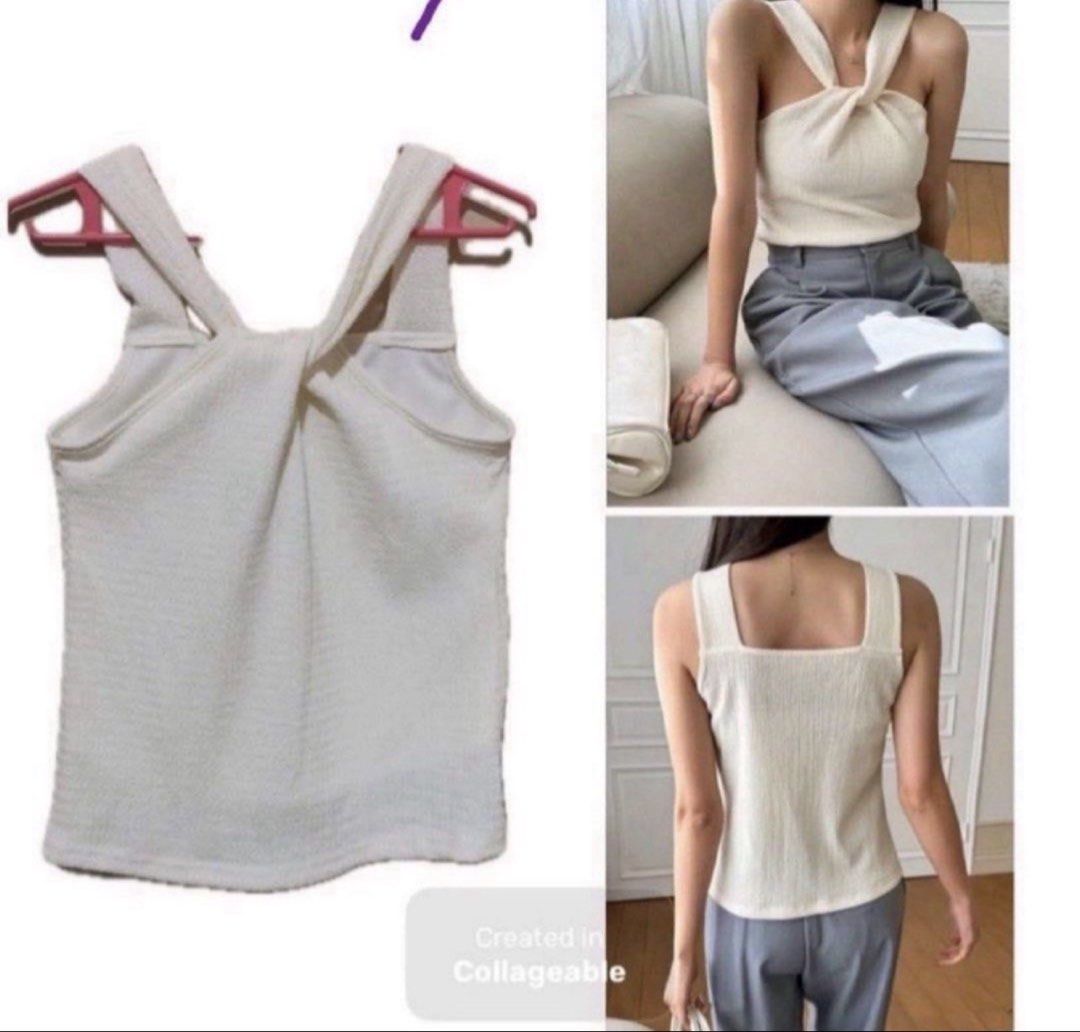 Cream Twist Top - SHEIN (Category: Sleeveless) located in San Juan City. Submitted by bernac8 (Listing ID 1467211876, Image 1). Description: .