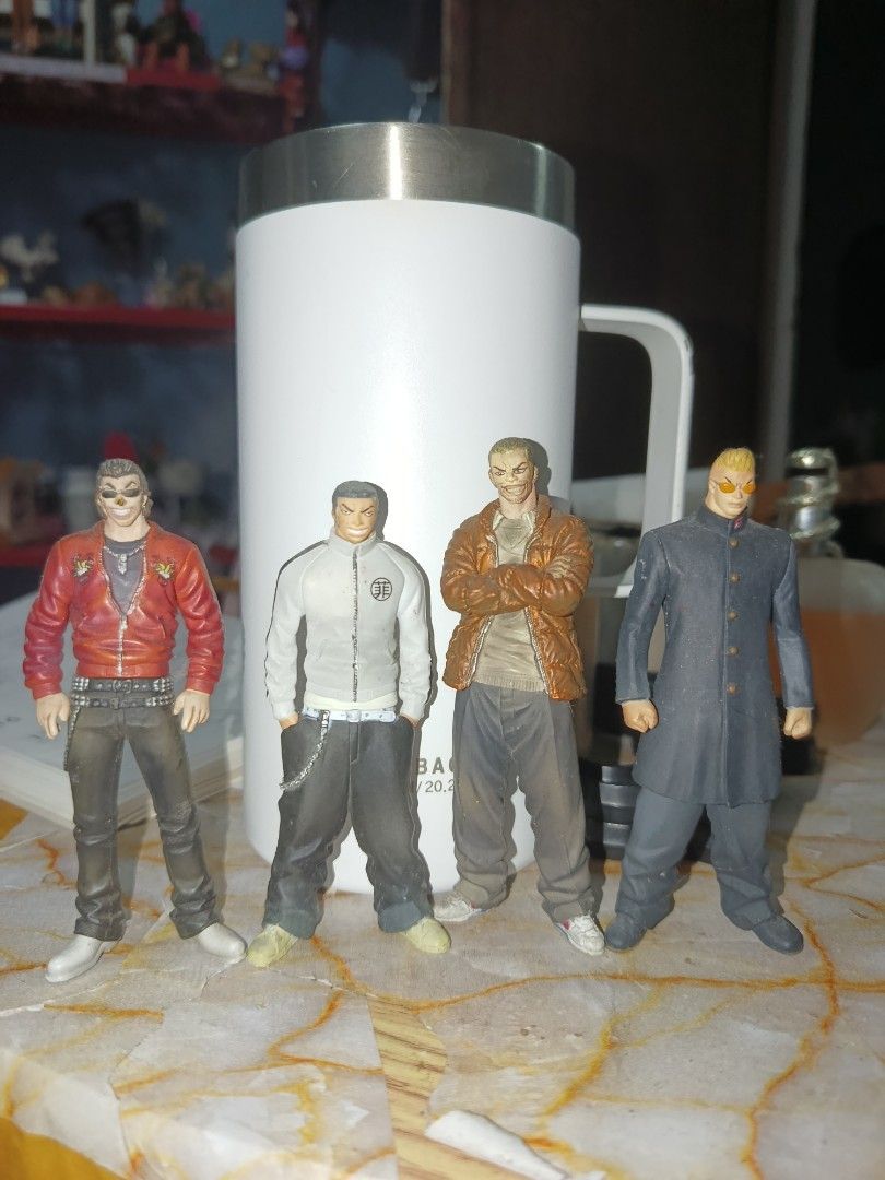Crows X worst action figures 4 inches (Category: Figurines & Statues) located in Quezon City. Submitted by kristal68 (Listing ID 1467357821, Image 1). Description: 4pcs bundle for P500.