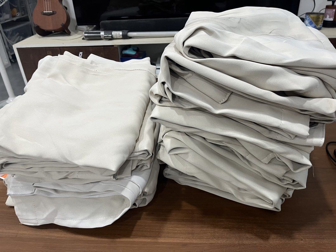 CURTAINS FOR SALE (Category: Curtains & Blinds) located in Paranaque City. Submitted by cslasala12 (Listing ID 1467222300, Image 2). Description: 🪟 PRELOVED CURTAINS FOR SALE – ₱3,000 FOR ALL 20 PCS! Selling 20 pcs of used curtains from a rental property pullout. 📏 Size: 56 x 84 inches (7 ft long) 🔢 Quantity: 20 pcs 📌 Selling as a lot only – no individual selling. ✅ Curtain rings are still intact. ⚠️ Curtains have some dirt and signs of use. 