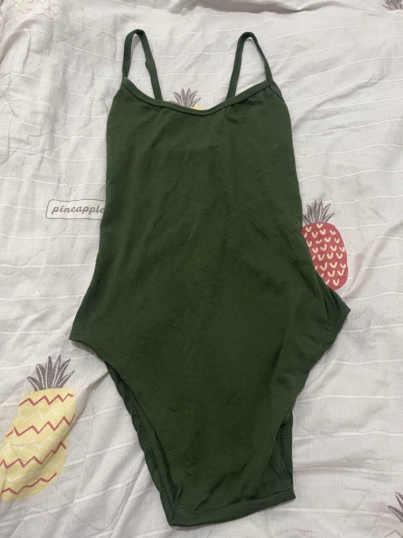 Dark Green One Piece Swimsuit (Category: Bikinis & Swimsuits) located in Manila. Submitted by rlnnb_ (Listing ID 1467225070, Image 1). Description: Can fit small to medium.