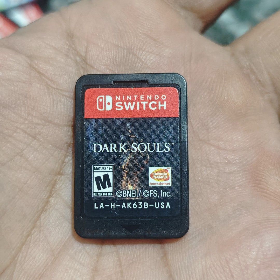 Dark Souls Remastered Switch game (Category: Nintendo) located in Quezon City. Submitted by shopme_gadget30 (Listing ID 1467334315, Image 1). Description: kindly read the details first for sale fixed price good Condition tested and working game card only compatible to Nintendo switch usa region Shoopppppeee —,✅ can check out pm for the linnnkkk (If shoopppee check out, price is higher because of shooppppeee deduction qc area meet up: sm north shi