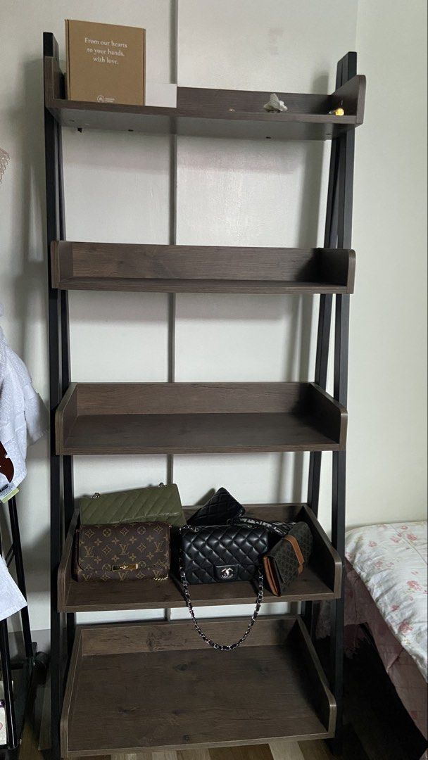 Dark wood shelves (Category: Shelves, Cabinets & Racks) located in Manila. Submitted by cia_finds (Listing ID 1467318400, Image 1). Description: .